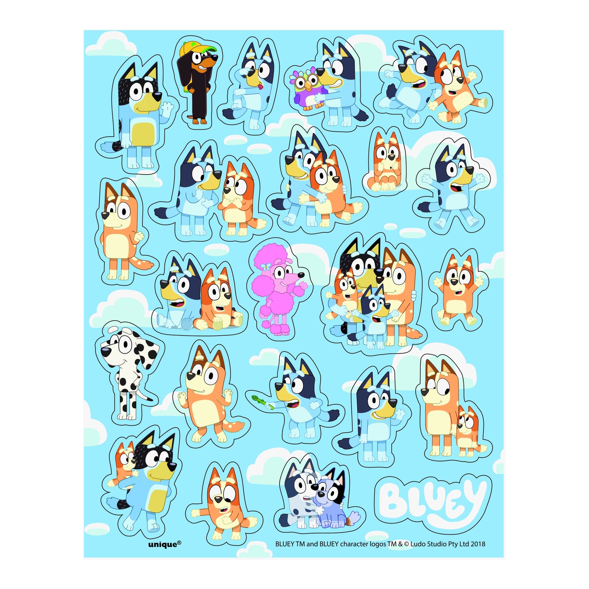 Bluey Sticker 4ct